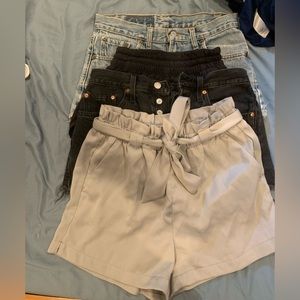 Shorts bundle: Levi’s size 27, Lululemon, Dynamite